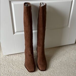 NWOT Antonio Melani Suede Brown Knee-High Women's Boots